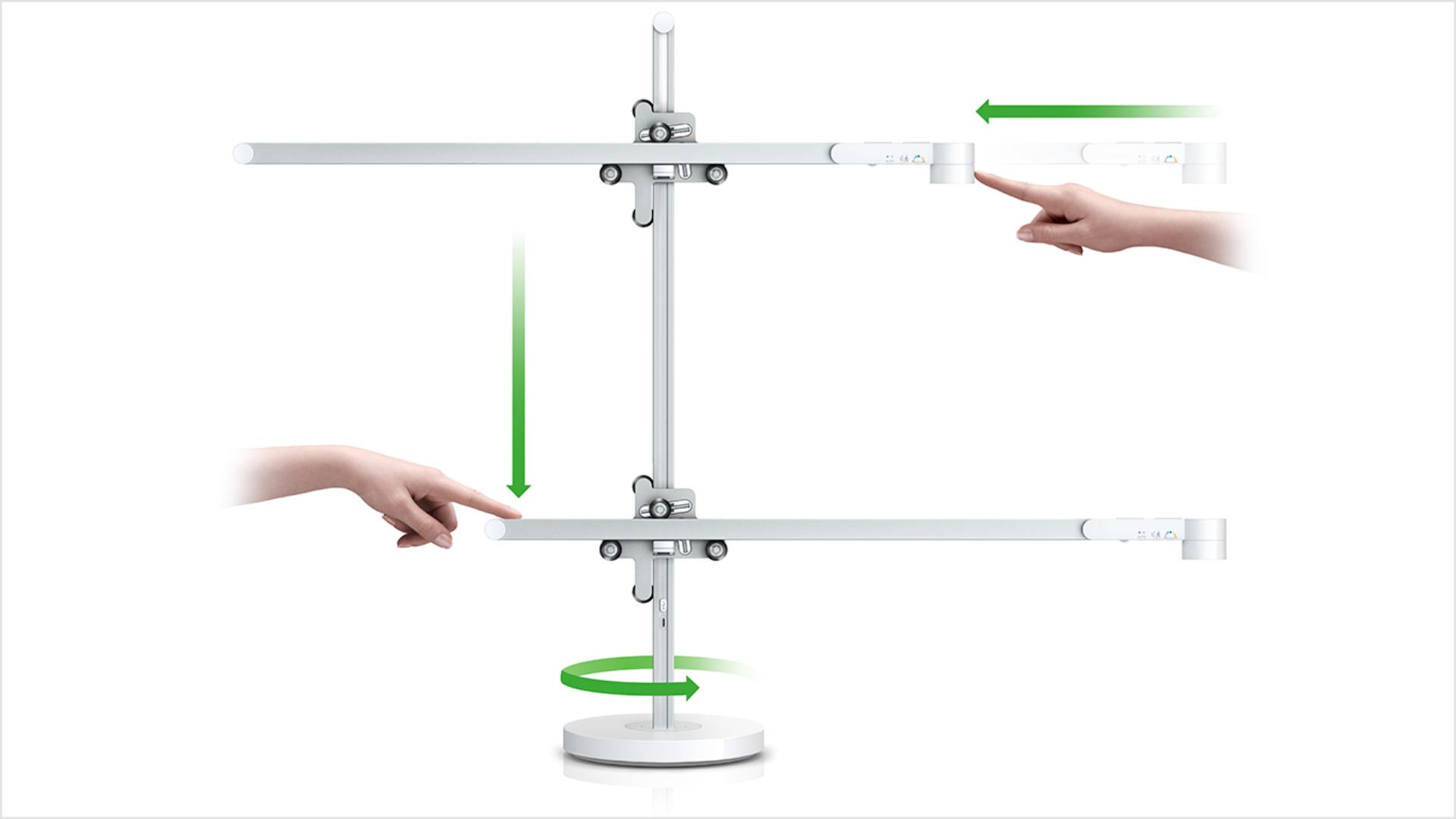 Graphic of positioning the light