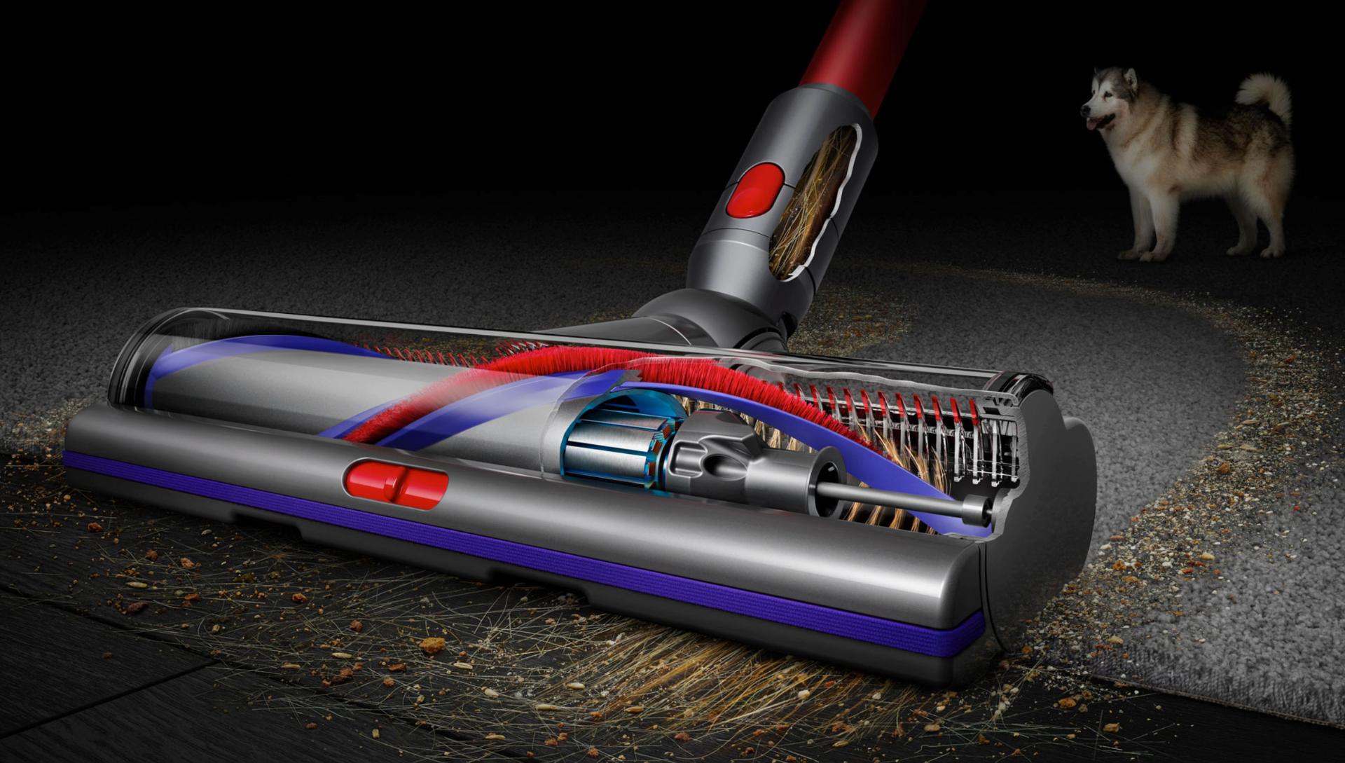 Dyson DLS™ (Dynamic Load Sensor) technology inside the Digital Motorbar™