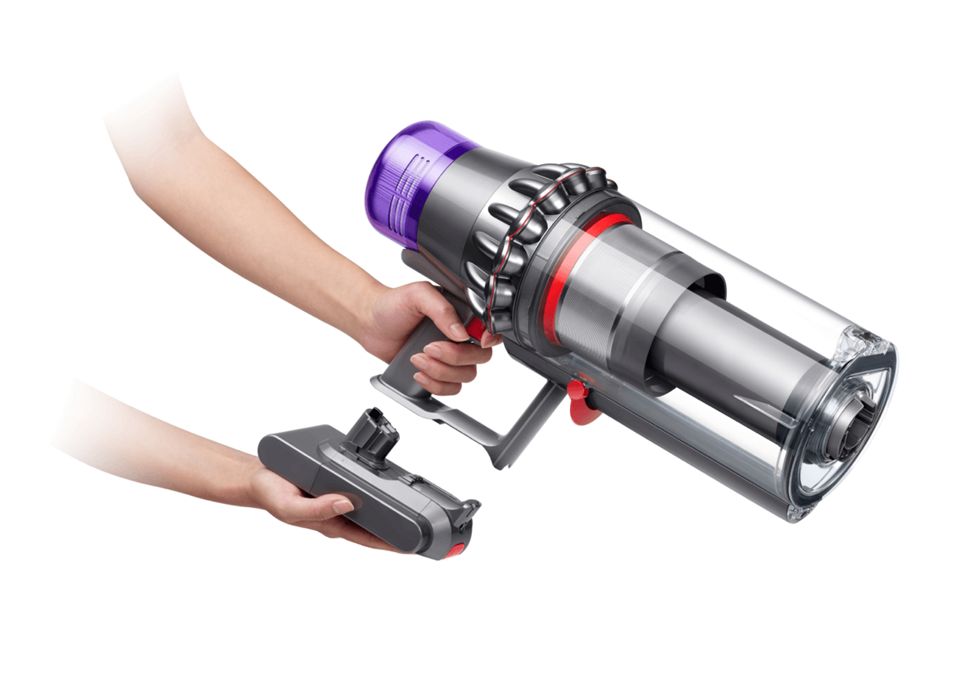 Changing batteries on the Dyson V15 Detect vacuum