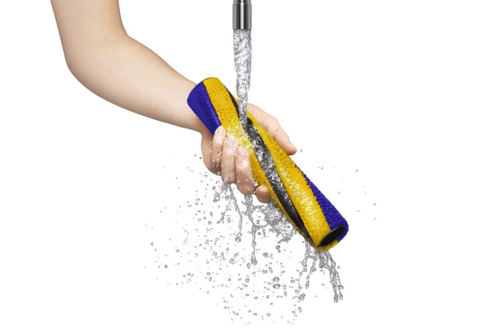 Image showing brush bar being washed