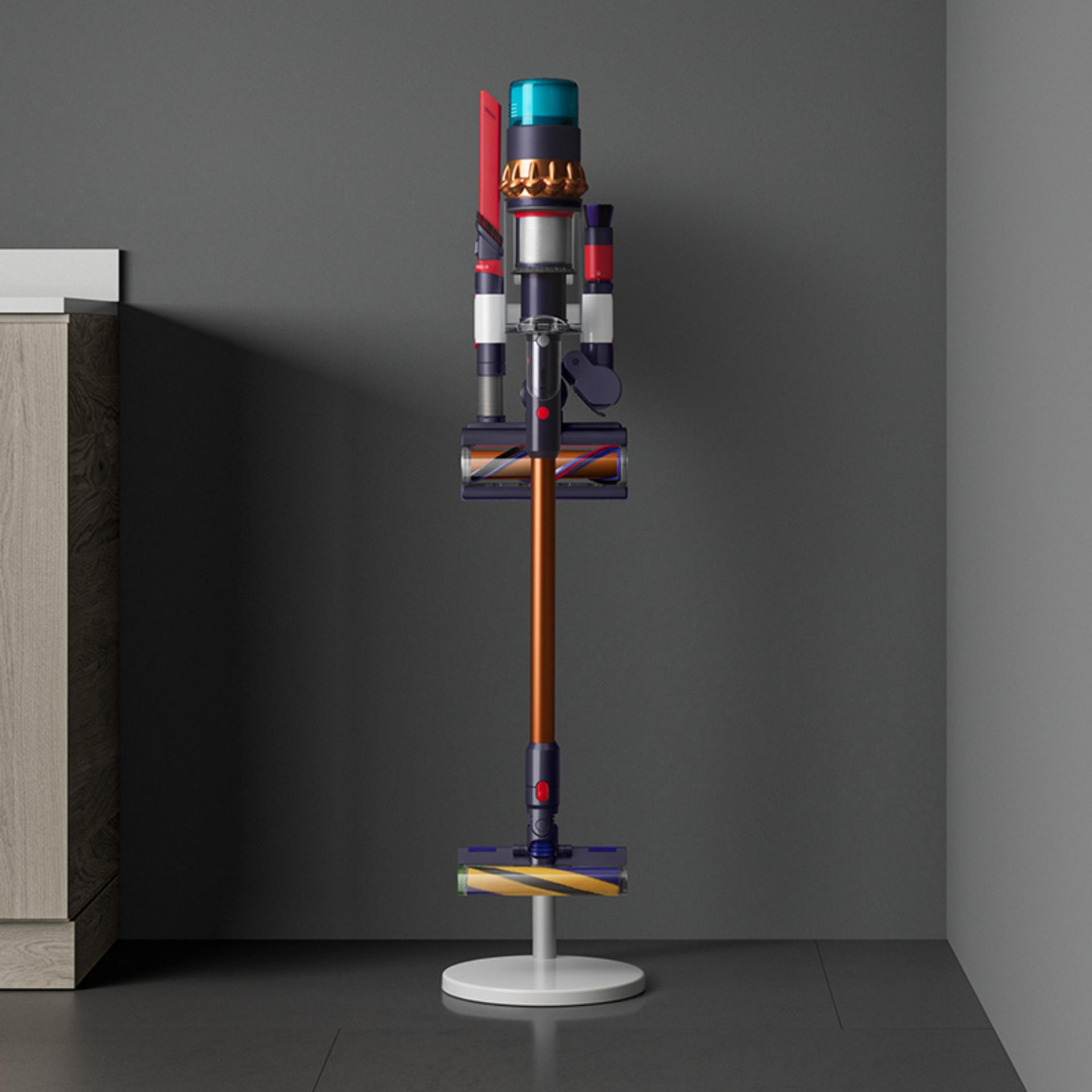 The Dyson Gen5detect shown in its charging dock.