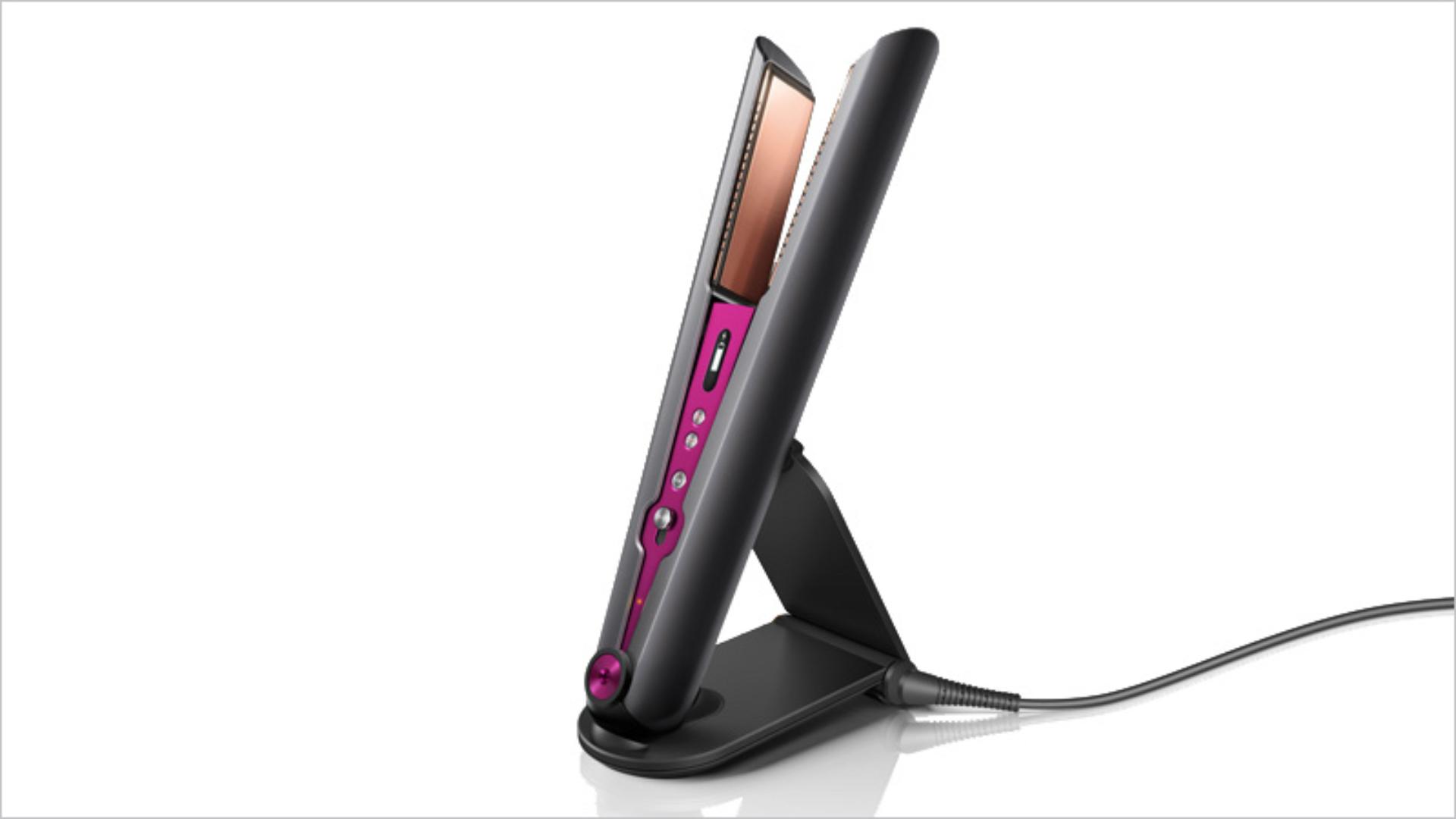 Straightener placed in the charging dock