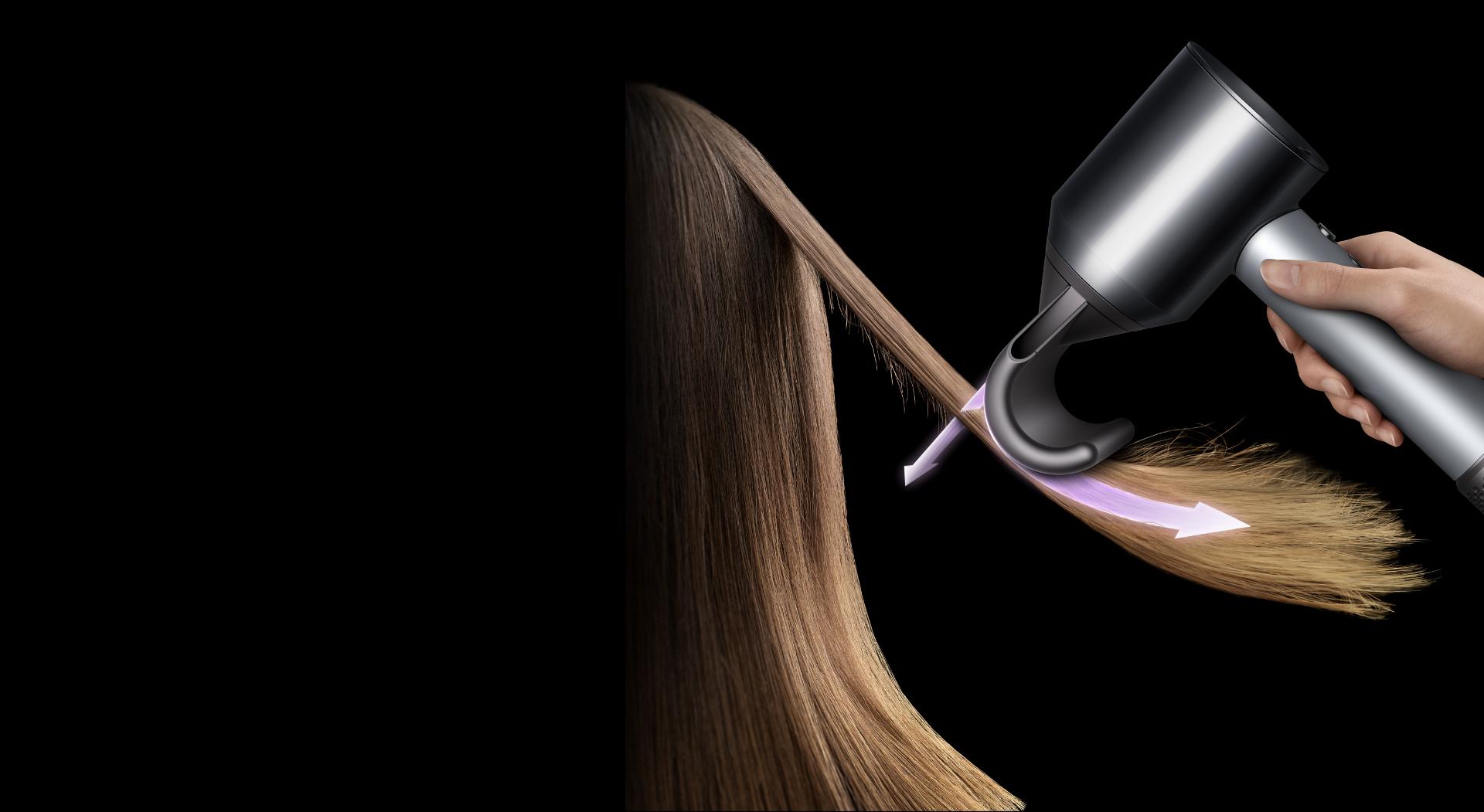 Flyaway attachment for the Dyson Supersonic hair dryer