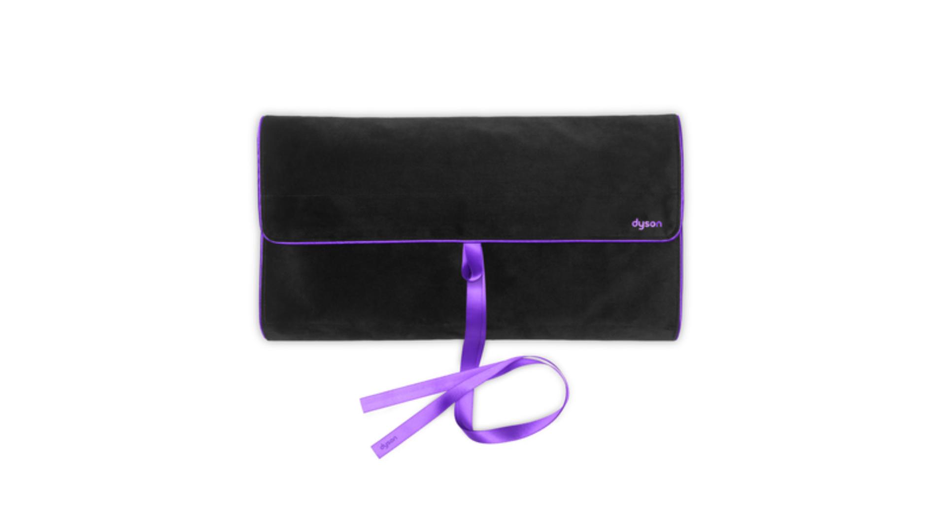 Black and purple Airwrap travel pouch