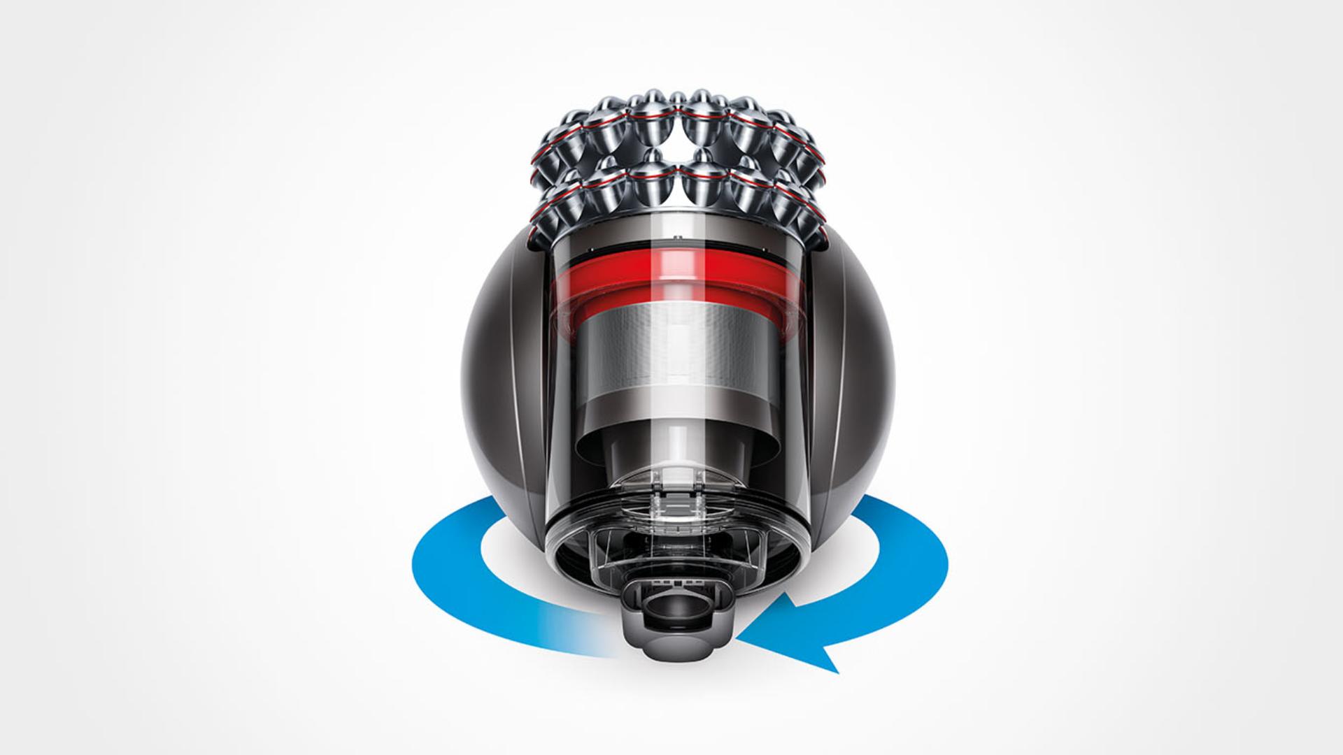 Diagram of Ball™ technology for easy steering 