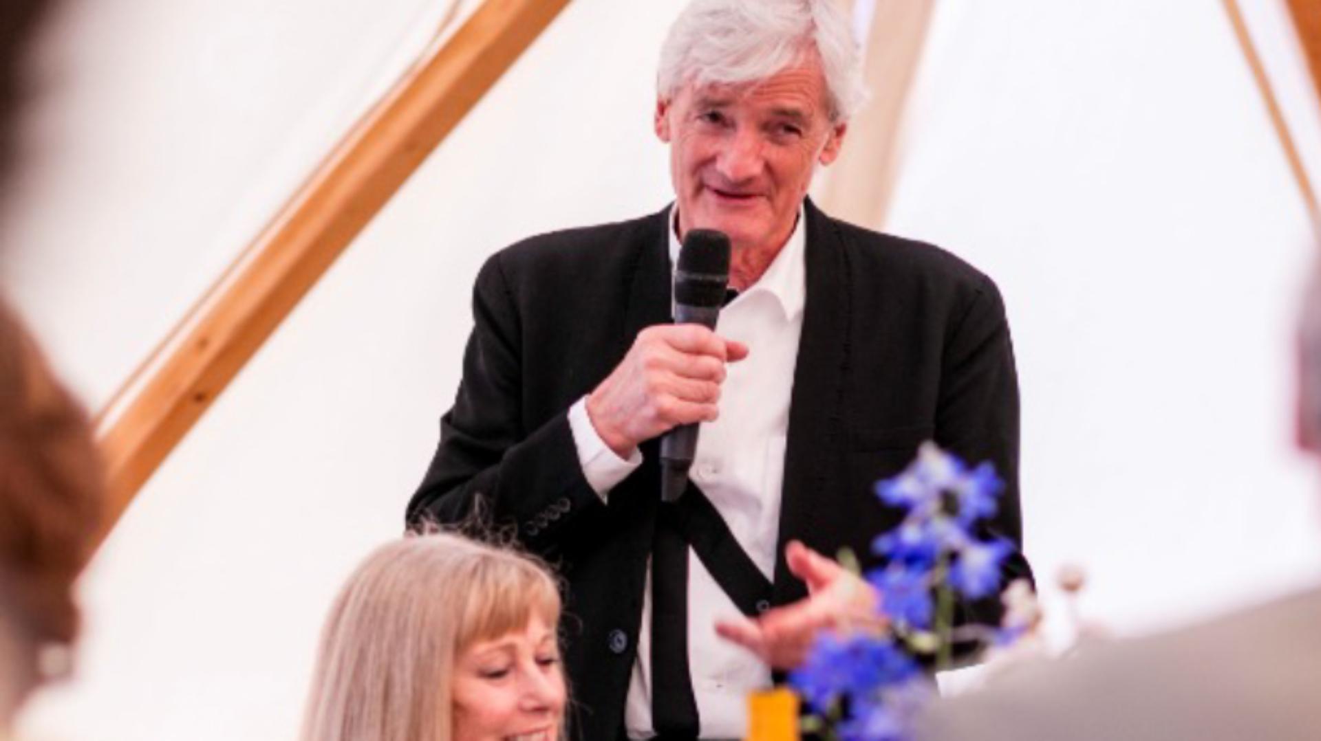 James Dyson making a speech