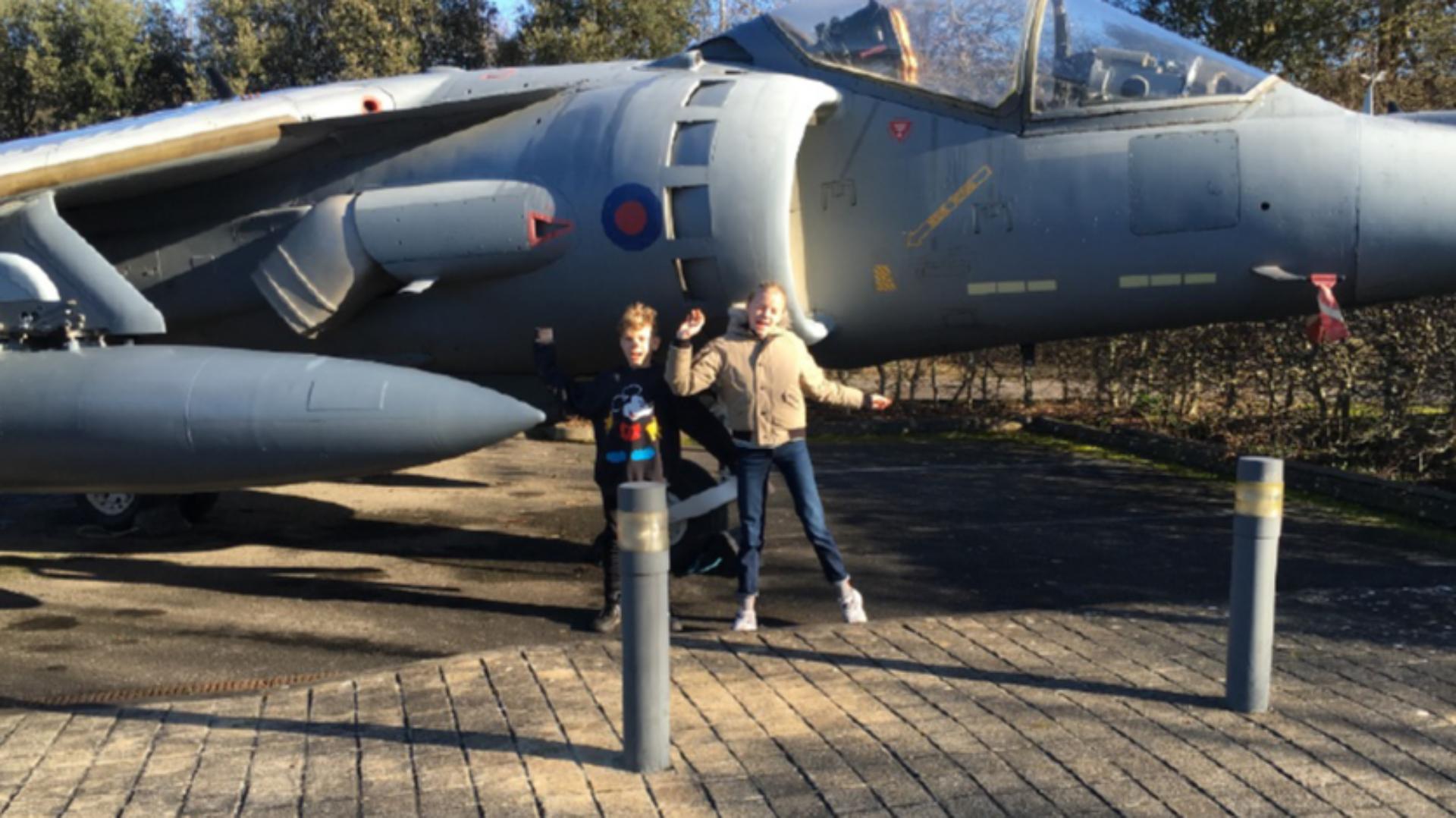 Dyson grandchildren visiting the Malmesbury Campus