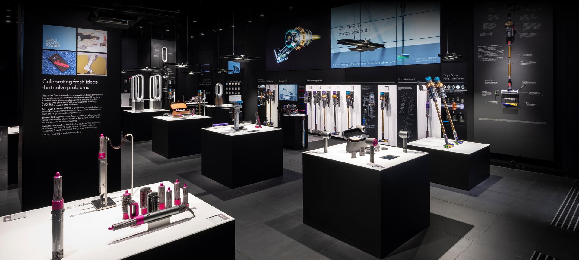 Interior of a Dyson Demo Store