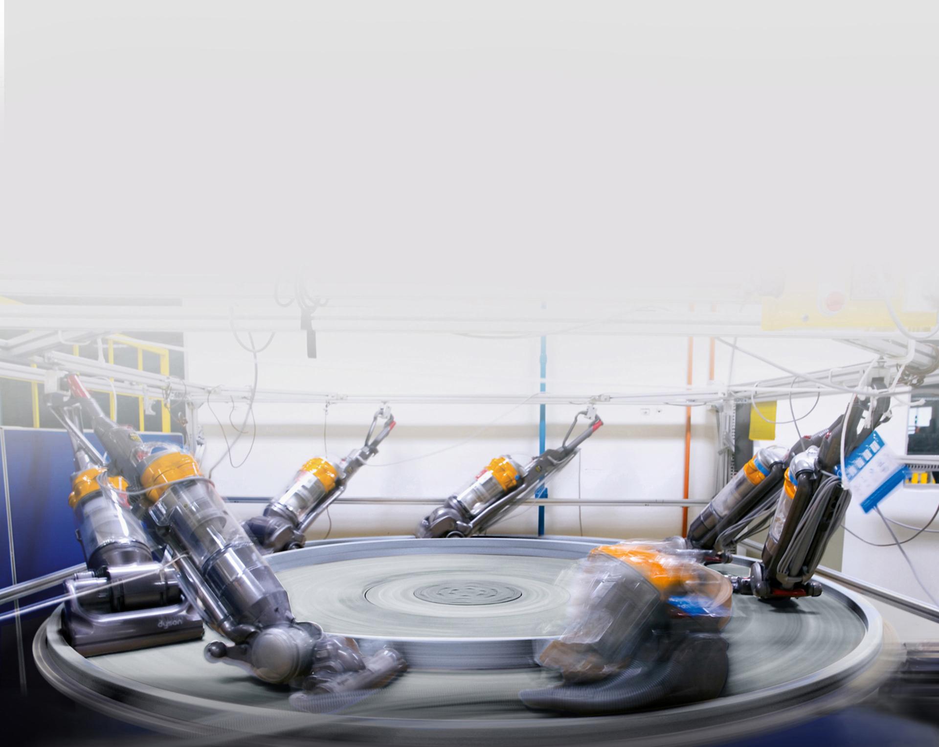 Dyson vacuums in testing	