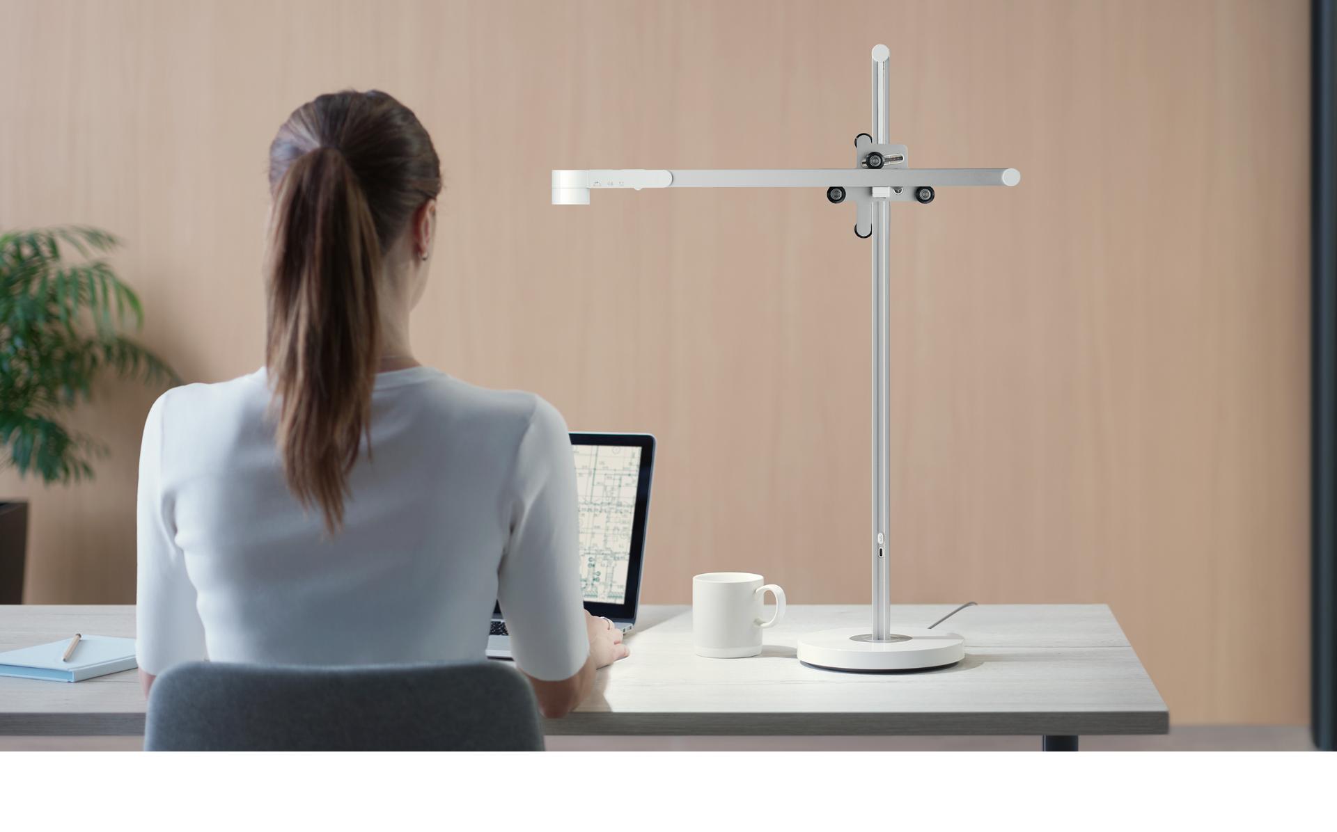 Dyson Lightcycle task light on a desk