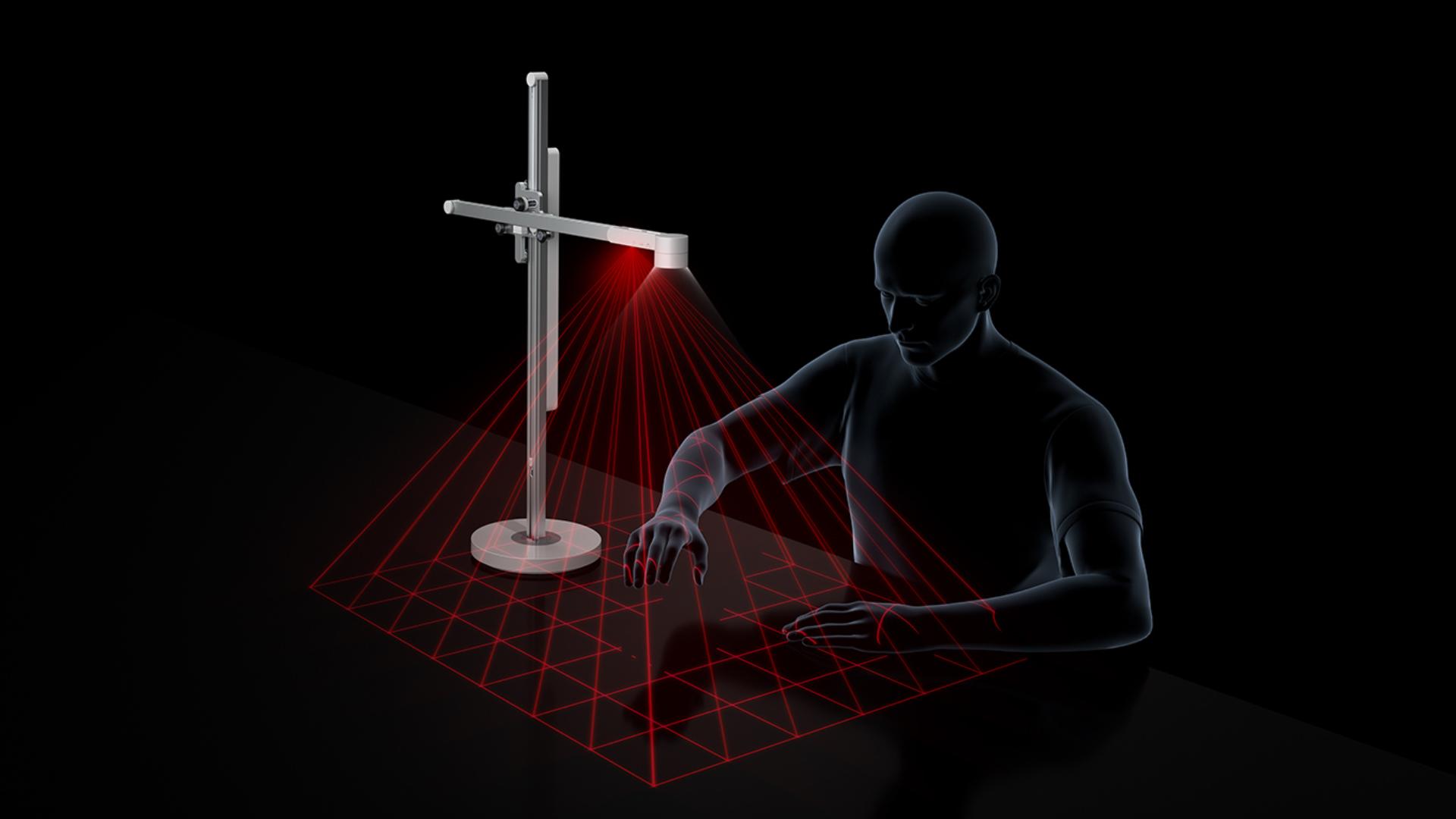 Infra-red sensors detecting movement