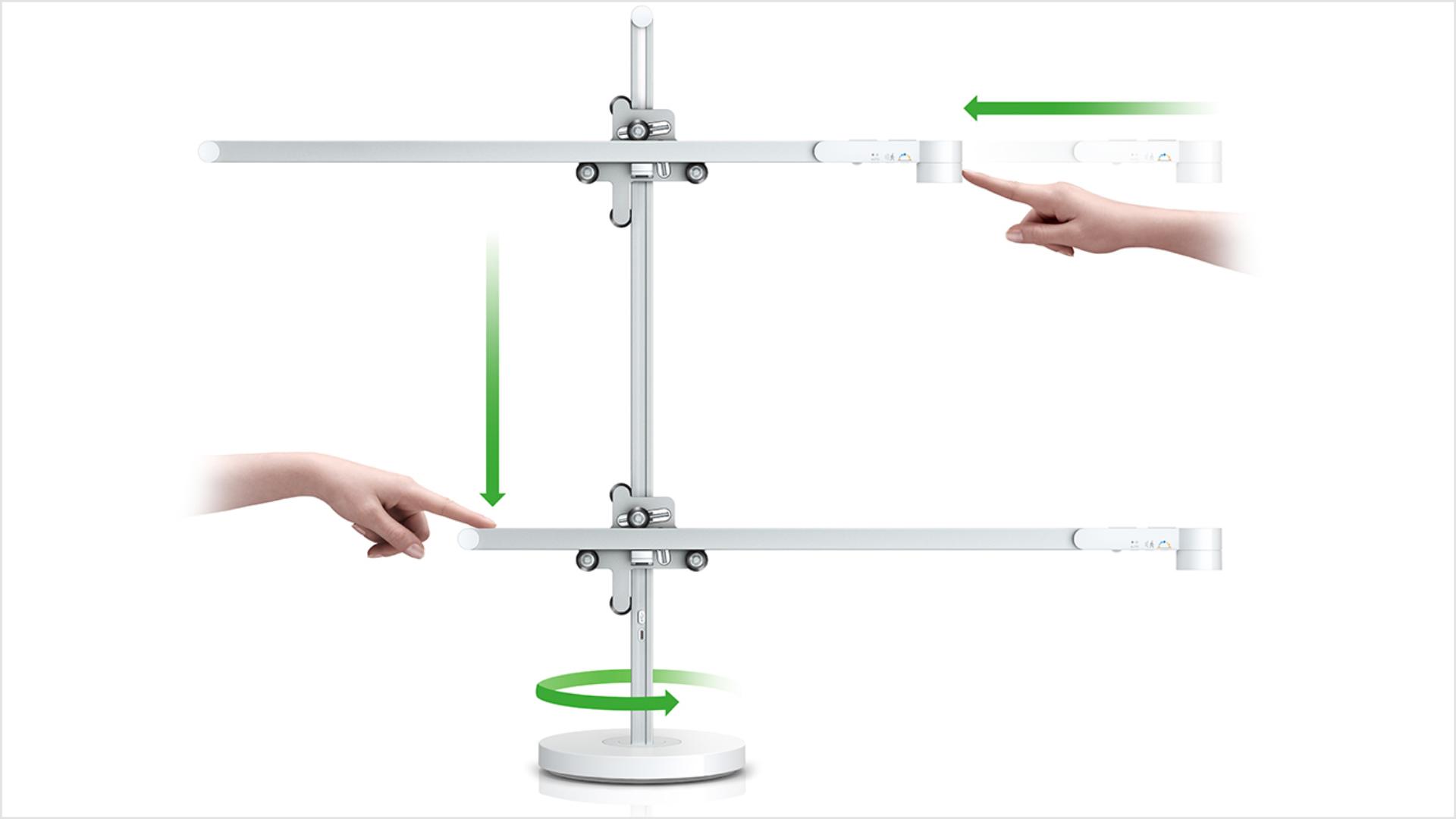 Graphic of light being positioned 