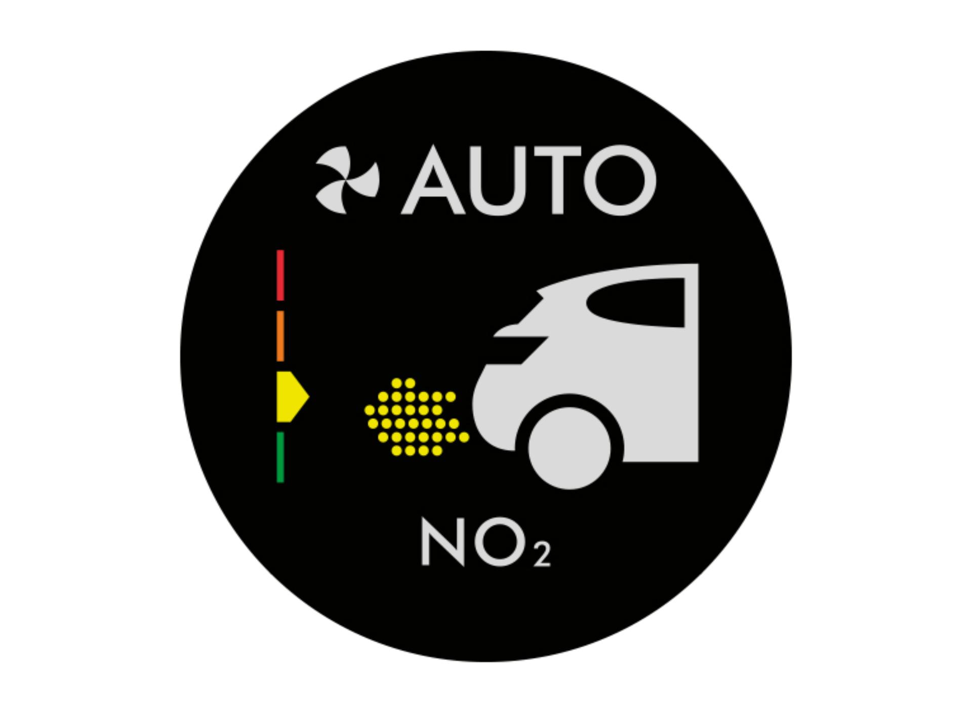 Pure Cool senses Nitrogen dioxide