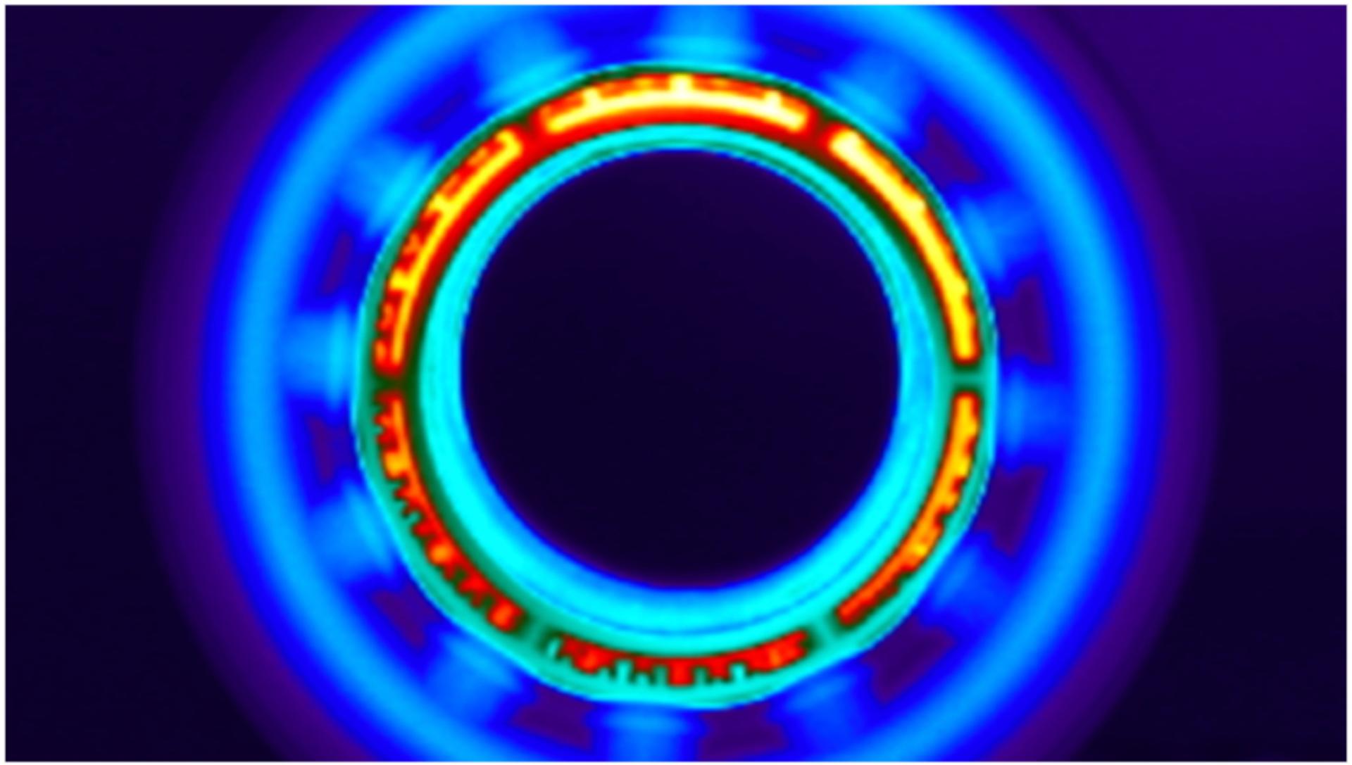 Thermal image of the Gentle air attachment