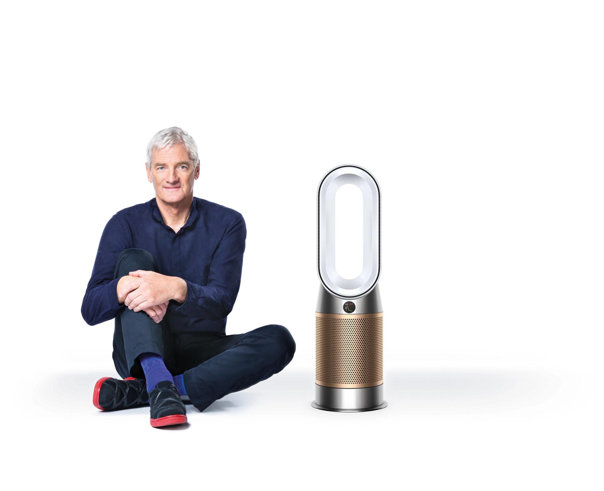 James Dyson with new Dyson Purifer Hot Cool