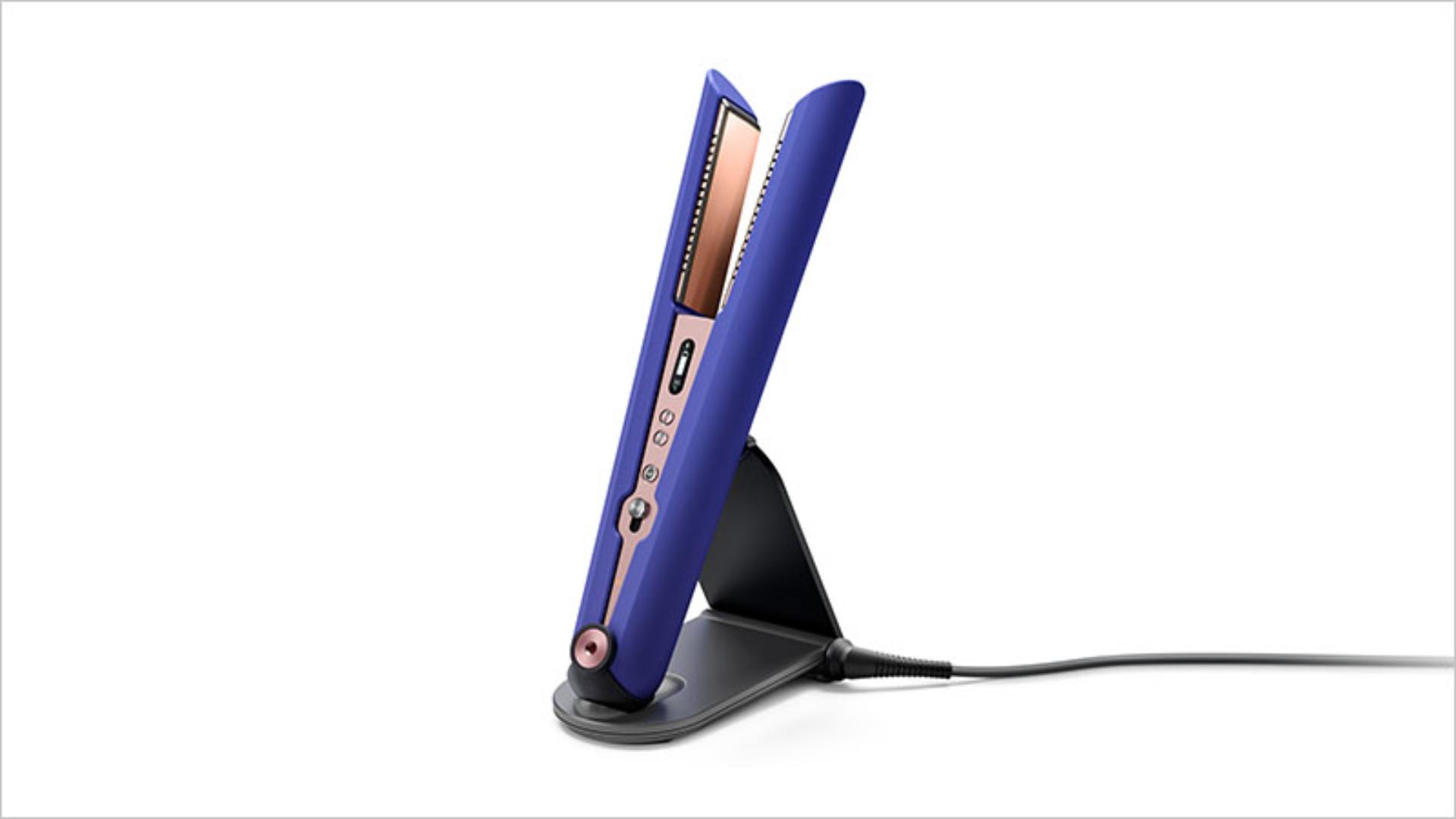 Straightener placed in the charging dock