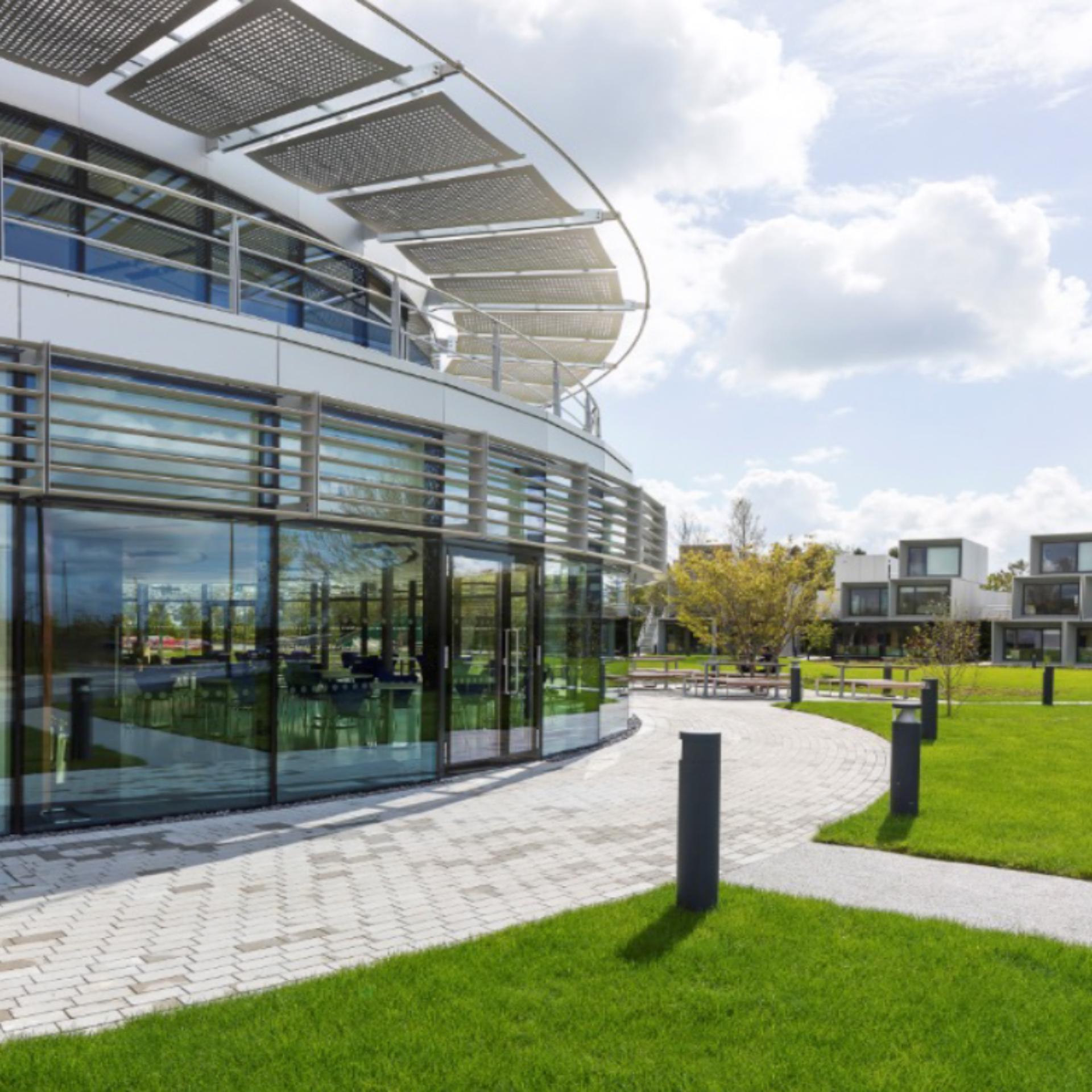 The Roundhouse and student accommodation at Dyson's Malmesbury campus