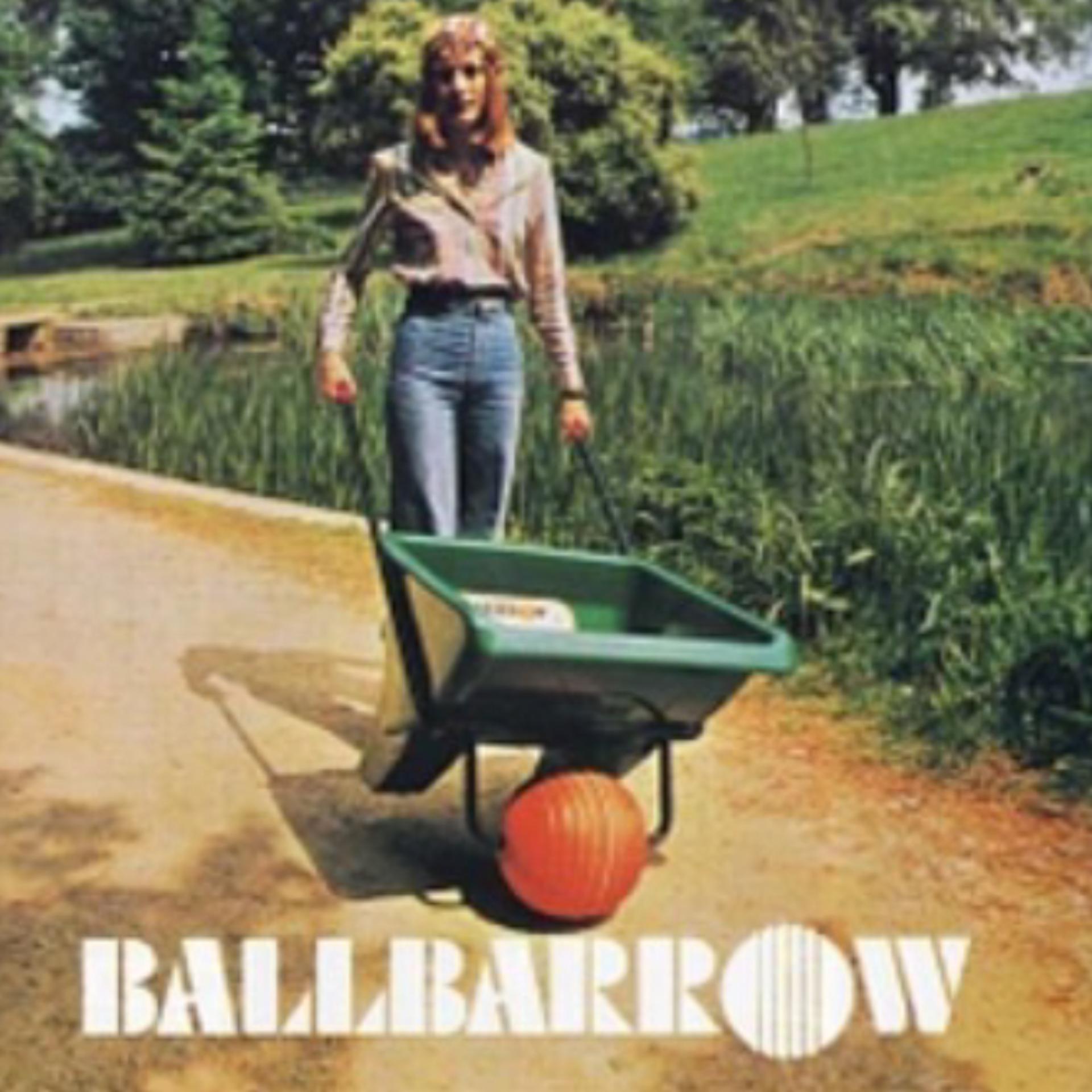 Deirdre Dyson pushing the Ballbarrow around Dodington Estate near Bristol