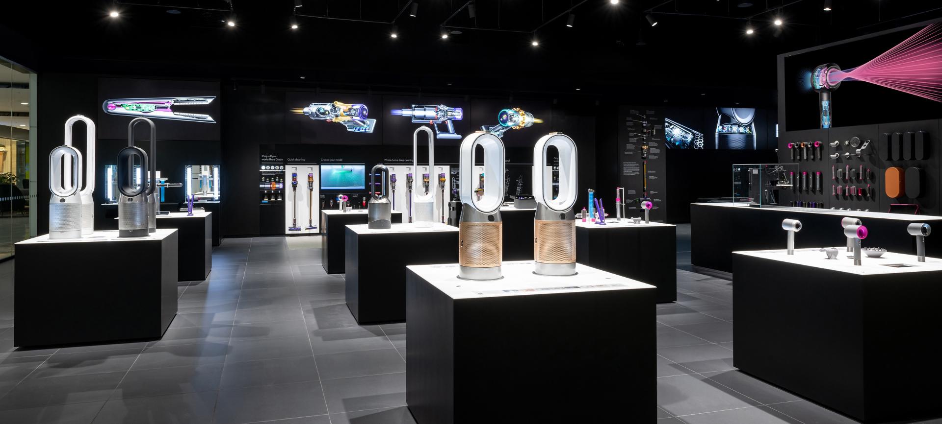 Interior of a Dyson Demo Store