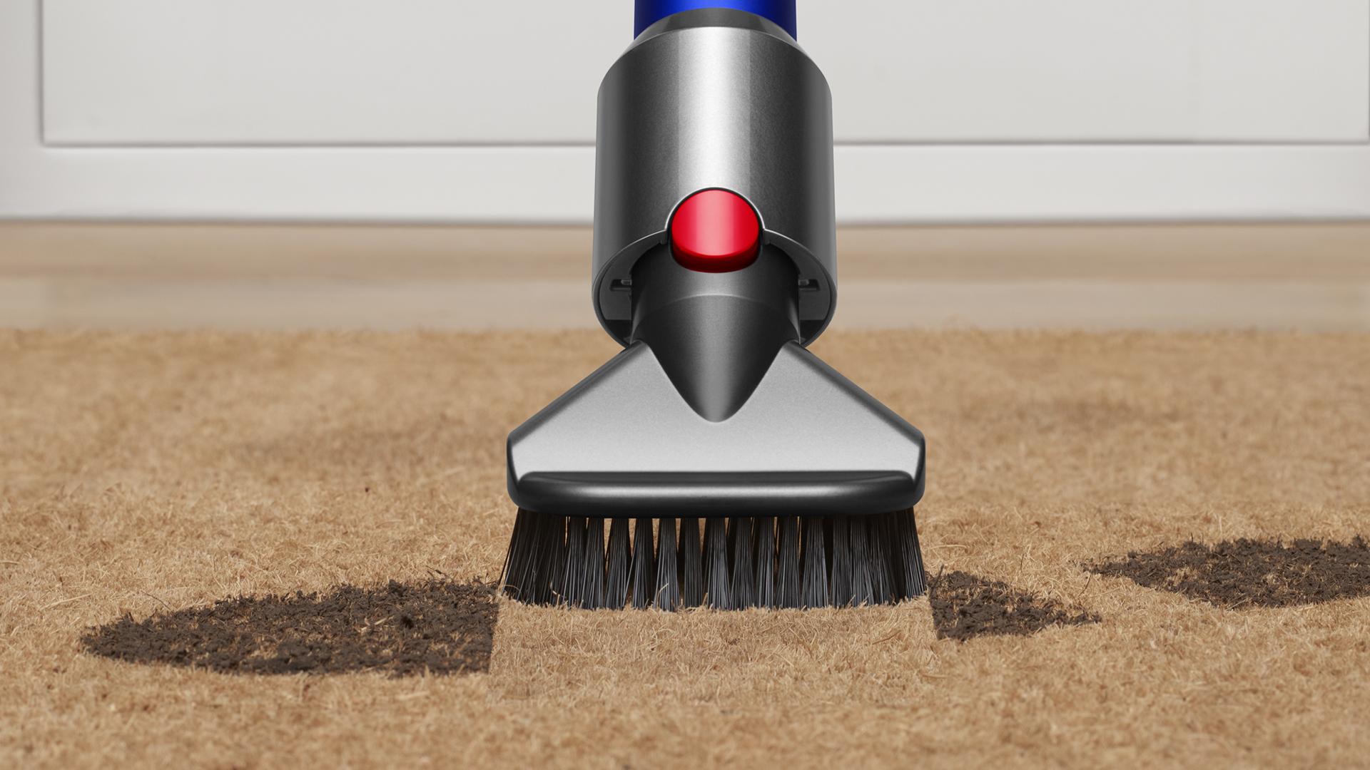 Stubborn dirt brush on carpet