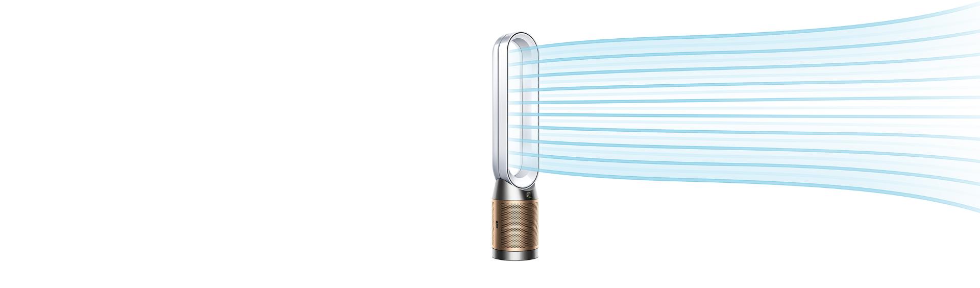 Dyson HEPA Cool Formaldehyde projecting purified air