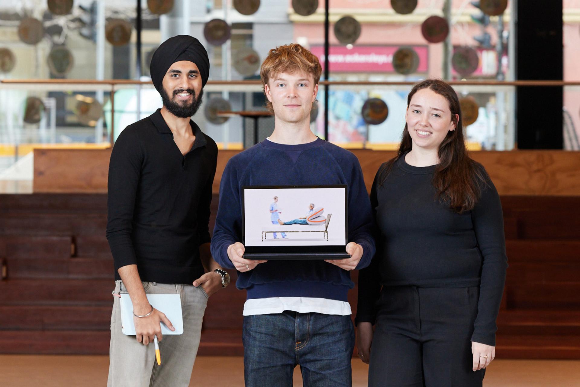 James Dyson Award winner AU 2022 accepting award